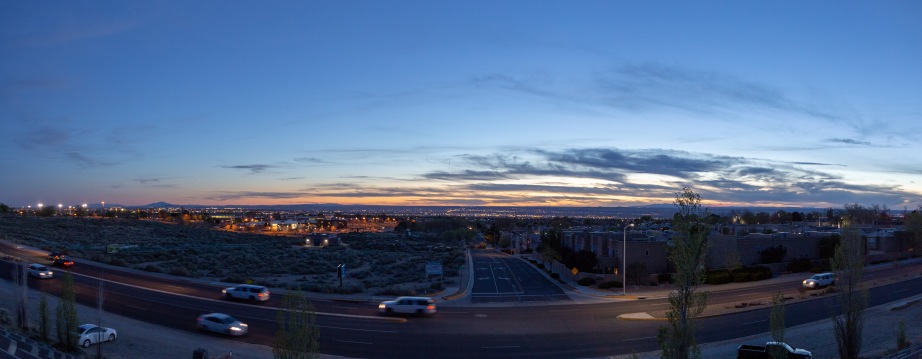 Standing in the foothills of the Sandia mountains, you can see just how far the city sprawls. As the sun set we enjoyed looking out over the high desert and watching the lights turn on below.